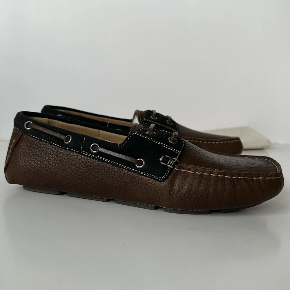 Zara Men's Brown and Black Loafers